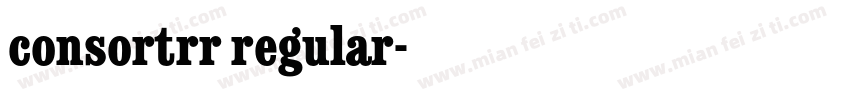 consortrr regular字体转换